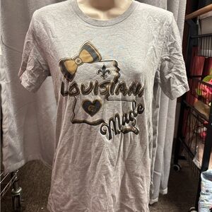 Bella Canvas Gray Louisiana Made Tee